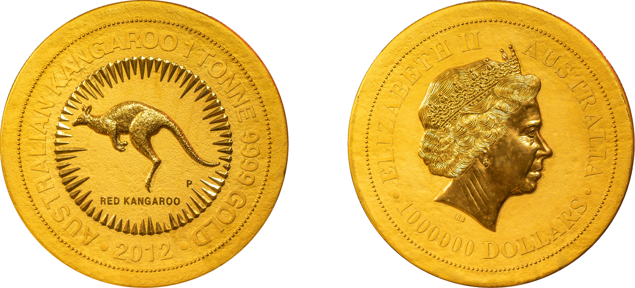 Памятная монета 1 миллион австралийских долларов, 2011 год. Shutterstock/Fotodom
