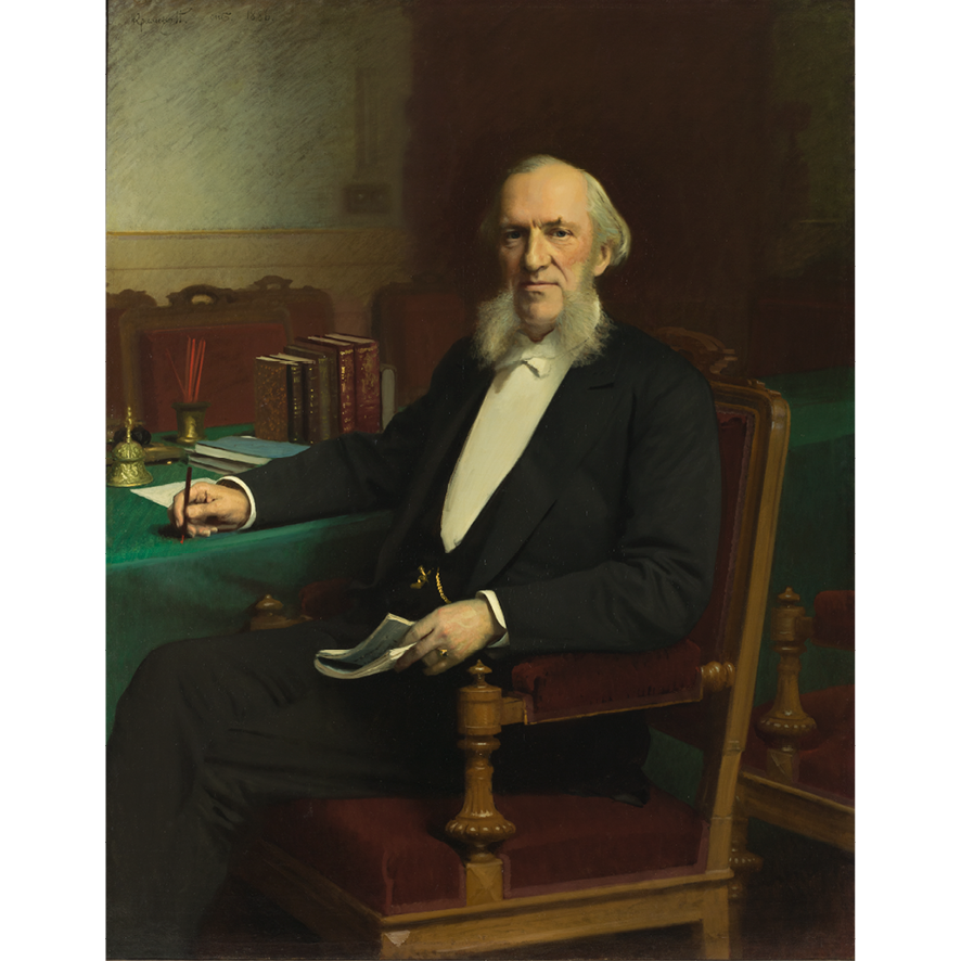 <nobr>И.Н. Крамской</nobr>. Портрет <nobr>Е.И. Ламанского</nobr>, 1886 год. Фото: <nobr>П.С. Демидов</nobr>, Государственный Эрмитаж (Санкт-Петербург)