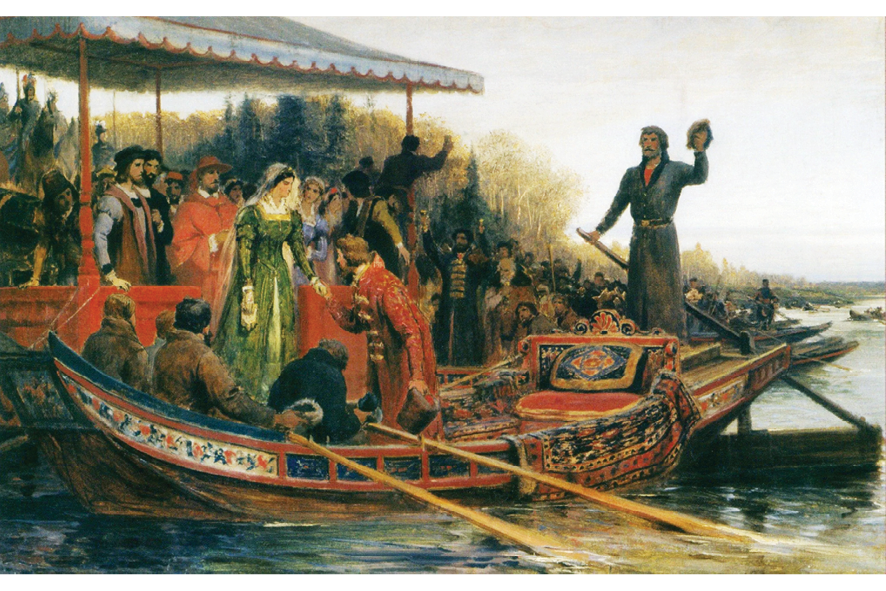 Федор Бронников. Встреча Зои Палеолог на&nbsp;Русской земле. Эскиз, 1883 год.<br>Фото: Шадринский городской краеведческий музей имени <nobr>В. П. Бирюкова</nobr>