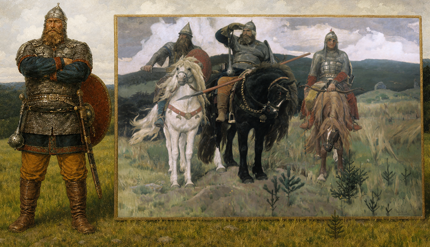 <nobr>В.М. Васнецов</nobr>. &laquo;Богатыри&raquo;, 1881-1898 годы. Репродукция картины из&nbsp;Государственной Третьяковской галереи.<br>Фото: РИА Новости